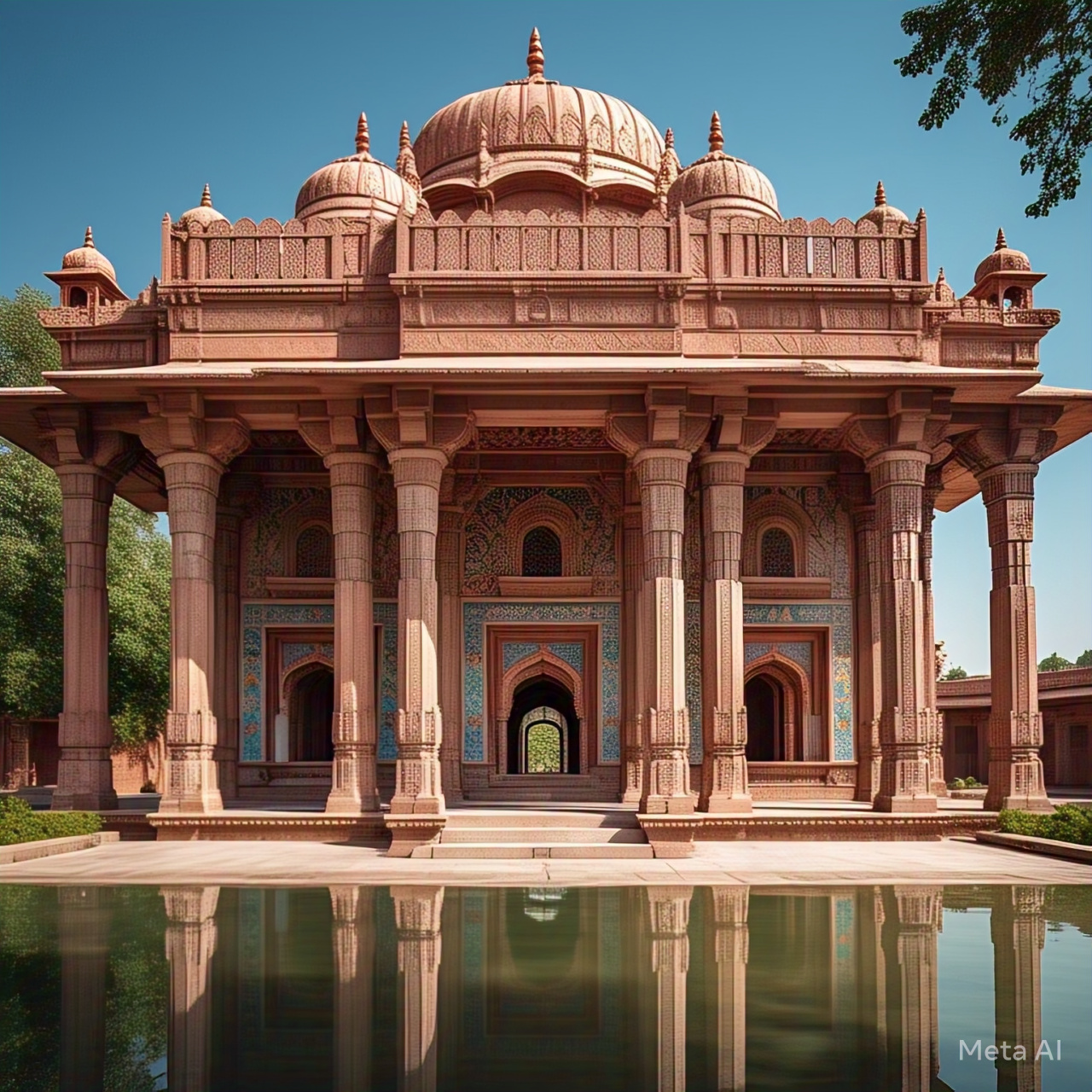 Collage of Indian architectural styles