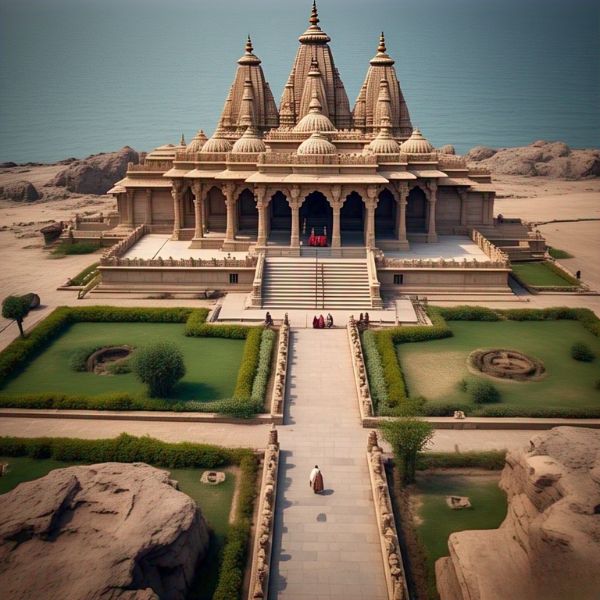 Somnath Temple in Prabhas Patan, Gujarat — famous Indian temple architecture